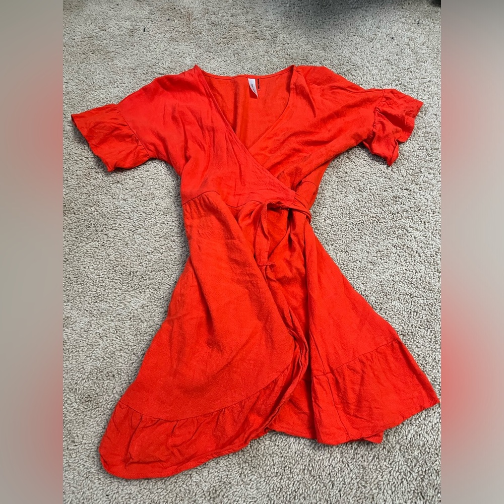BLUEBLUSH Large Orange Dress